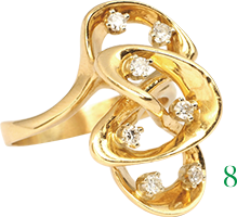 ダイヤモンド アンティーク リングB